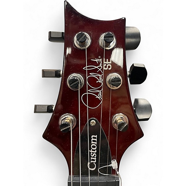 Used PRS SE Custom 24 Black Gold Sunburst Solid Body Electric Guitar
