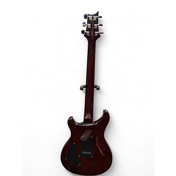 Used PRS SE Custom 24 Black Gold Sunburst Solid Body Electric Guitar