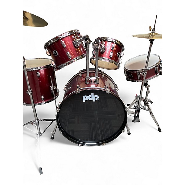 Used Pdp 5 Piece ENCORE RED Drum Kit