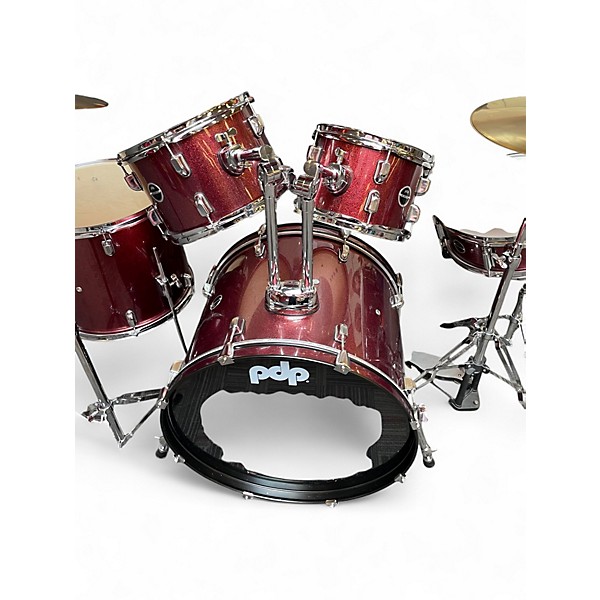 Used Pdp 5 Piece ENCORE RED Drum Kit