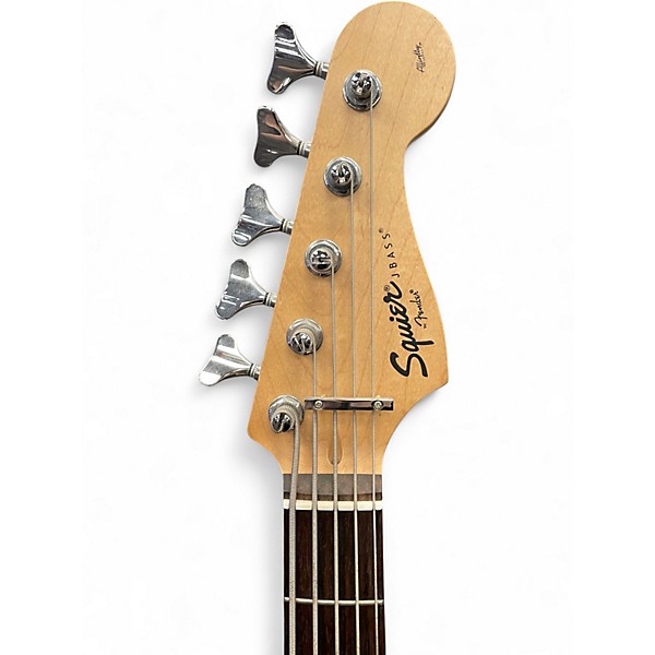 Used Squier Affinity Jazz Bass V 5 String Black Electric Bass Guitar