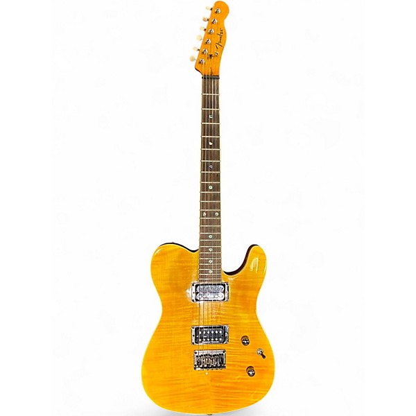 Used Fender Special Edition Custom Telecaster FMT HH Amber Solid Body Electric Guitar