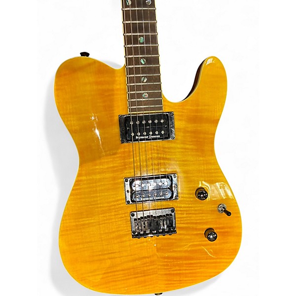 Used Fender Special Edition Custom Telecaster FMT HH Amber Solid Body Electric Guitar
