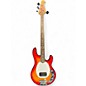 Used Ernie Ball Music Man Stingray 4 String Trans Amber Electric Bass Guitar thumbnail