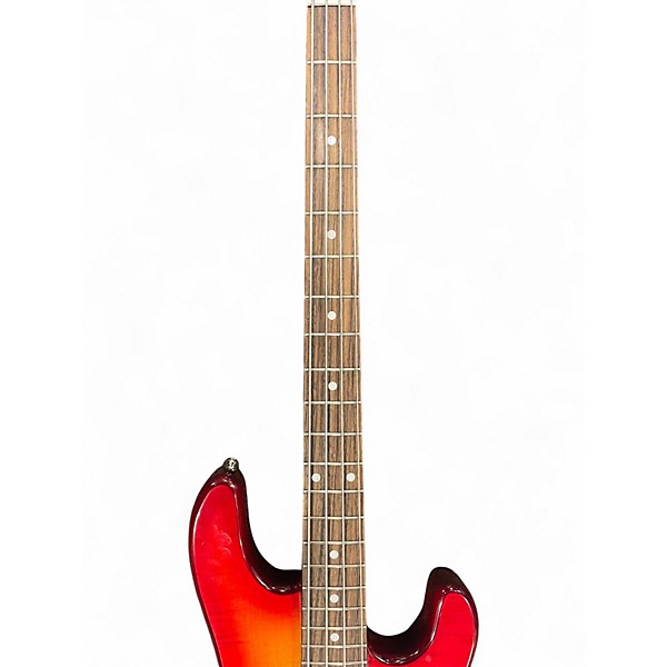 Used Ernie Ball Music Man Stingray 4 String Trans Amber Electric Bass Guitar