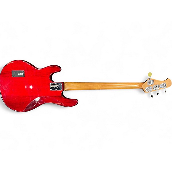 Used Ernie Ball Music Man Stingray 4 String Trans Amber Electric Bass Guitar