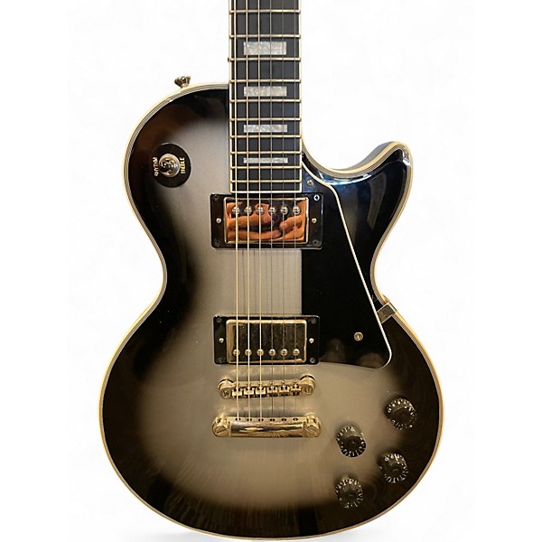 Used Epiphone Les Paul Custom Silverburst Solid Body Electric Guitar