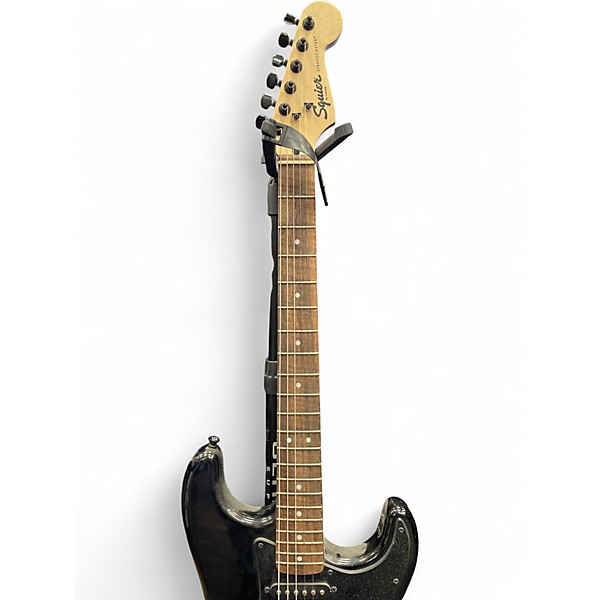 Used Squier Bullet Stratocaster HSS Black Solid Body Electric Guitar