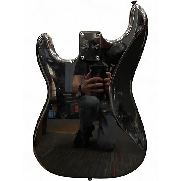Used Squier Bullet Stratocaster HSS Black Solid Body Electric Guitar