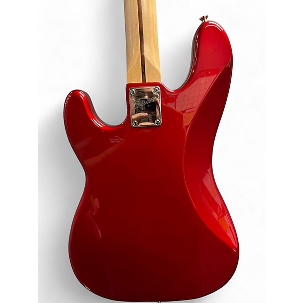 Used Partscaster PERCISION BASS Candy Apple Red Electric Bass Guitar