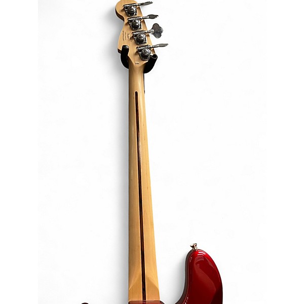 Used Partscaster PERCISION BASS Candy Apple Red Electric Bass Guitar