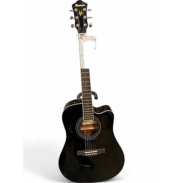 Used Ibanez V70CE Black Acoustic Electric Guitar