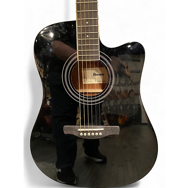 Used Ibanez V70CE Black Acoustic Electric Guitar