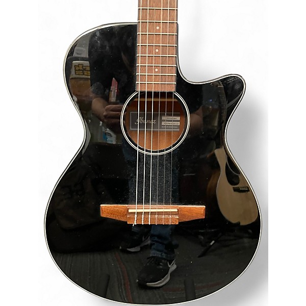 Used Ibanez AEG50N Black Classical Acoustic Guitar