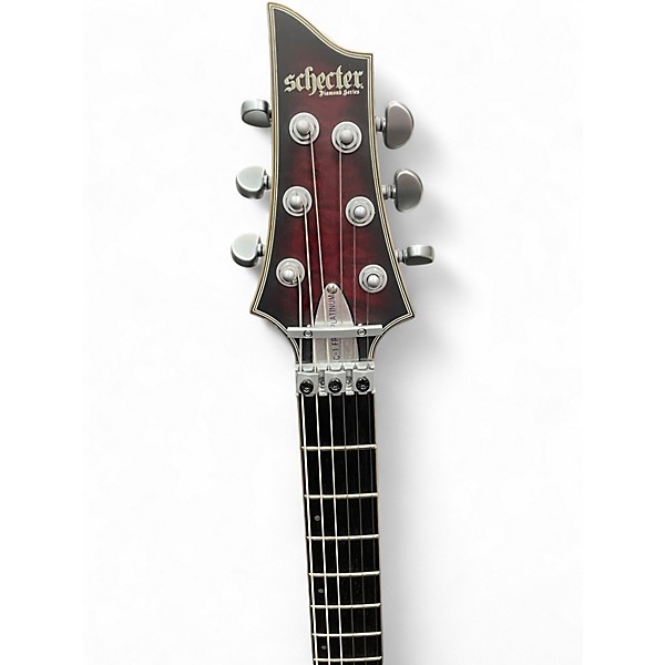 Used 2024 Schecter Guitar Research C-1 FRS PLATINUM Crimson Red Burst Solid Body Electric Guitar