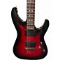 Used 2023 Schecter Guitar Research Demon 6 Crimson Red Burst Solid Body Electric Guitar