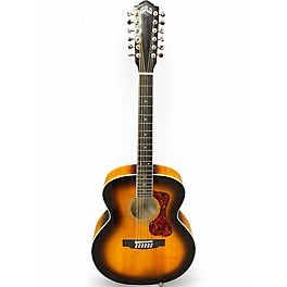 Used Guild F2512E Sunburst 12 String Acoustic Electric Guitar