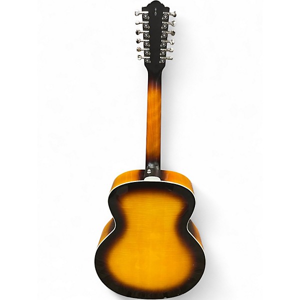 Used Guild F2512E Sunburst 12 String Acoustic Electric Guitar