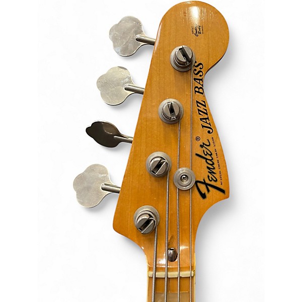 Vintage 1976 Fender 1970S Jazz Bass 3 Color Sunburst Electric Bass Guitar