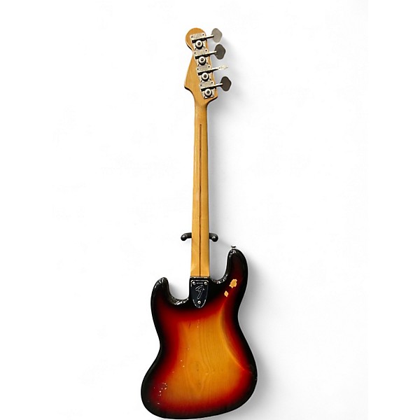 Vintage 1976 Fender 1970S Jazz Bass 3 Color Sunburst Electric Bass Guitar