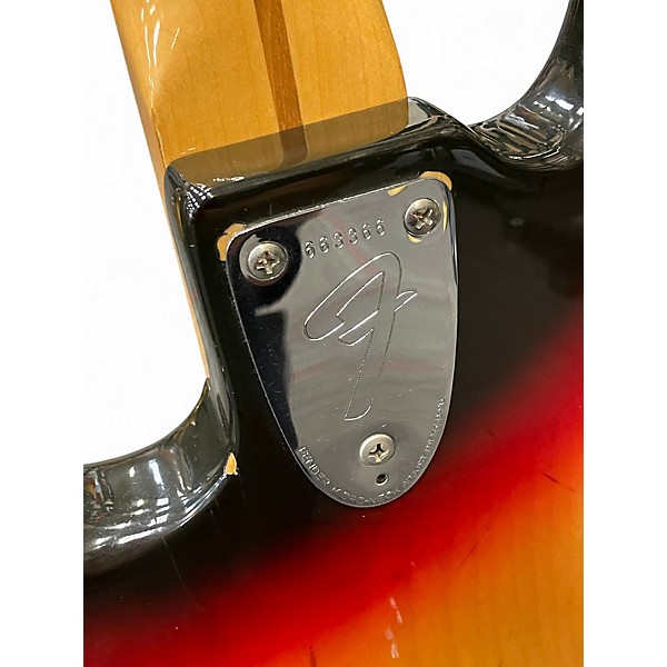 Vintage 1976 Fender 1970S Jazz Bass 3 Color Sunburst Electric Bass Guitar