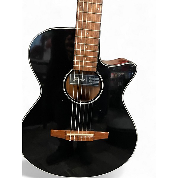 Used Ibanez AEG50N Black Classical Acoustic Electric Guitar