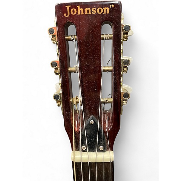 Used Johnson JR-550 Wine Red Resonator Guitar