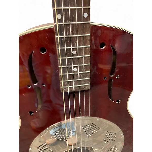 Used Johnson JR-550 Wine Red Resonator Guitar