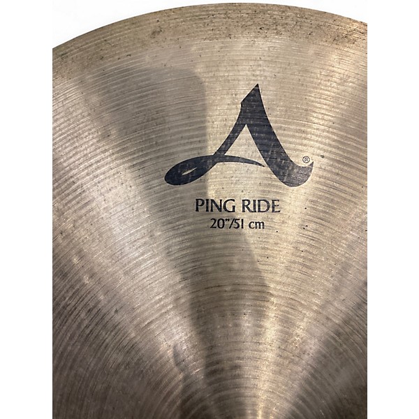 Used Zildjian 20in a series ping ride Cymbal