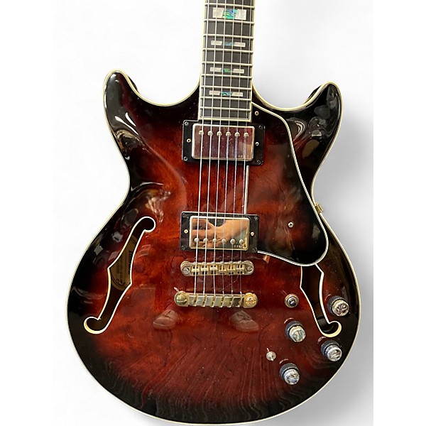 Used Ibanez AM153 Tobacco Burst Hollow Body Electric Guitar