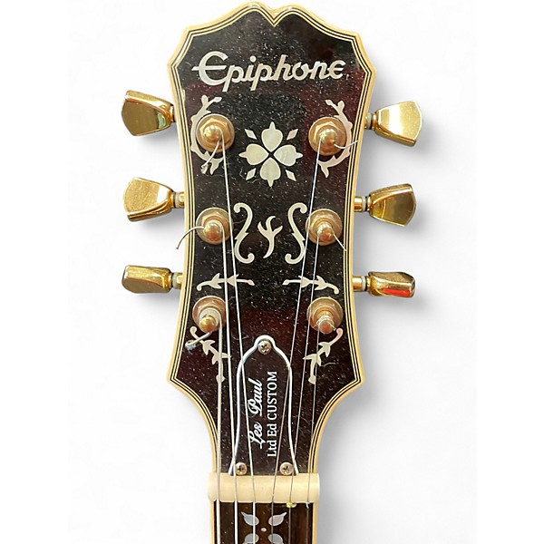Used Epiphone LES PAUL LTD ED CUSTOM  NATURAL Solid Body Electric Guitar