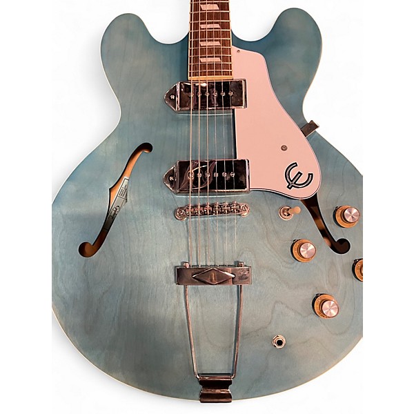 Used Epiphone CASINO WORN FADED OCEAN BLUE Hollow Body Electric Guitar