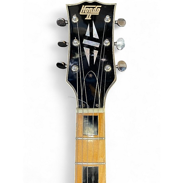 Used Hondo II LES PAUL Natural Solid Body Electric Guitar