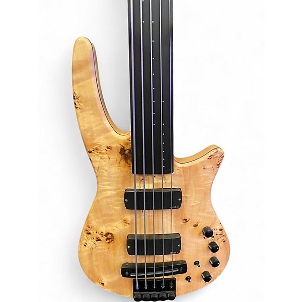 Used NS Design CR5 5 String fretless Walnut Electric Bass Guitar