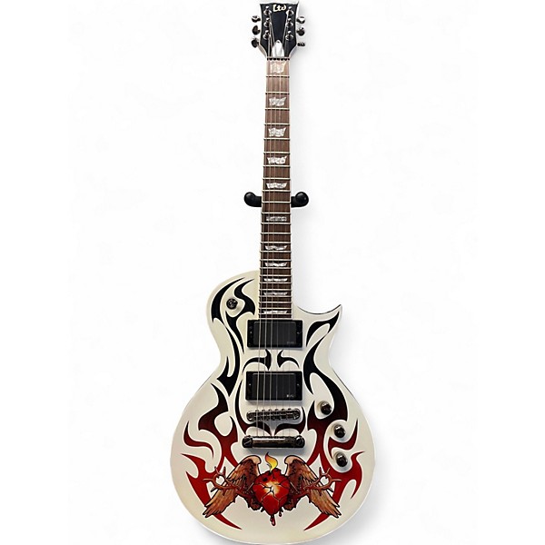 Used Ltd EC-Redburn white Solid Body Electric Guitar