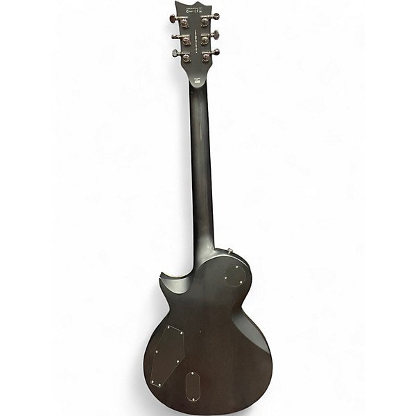 Used ESP LTD EC-401QM Trans Black Solid Body Electric Guitar