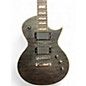 Used ESP LTD EC-401QM Trans Black Solid Body Electric Guitar