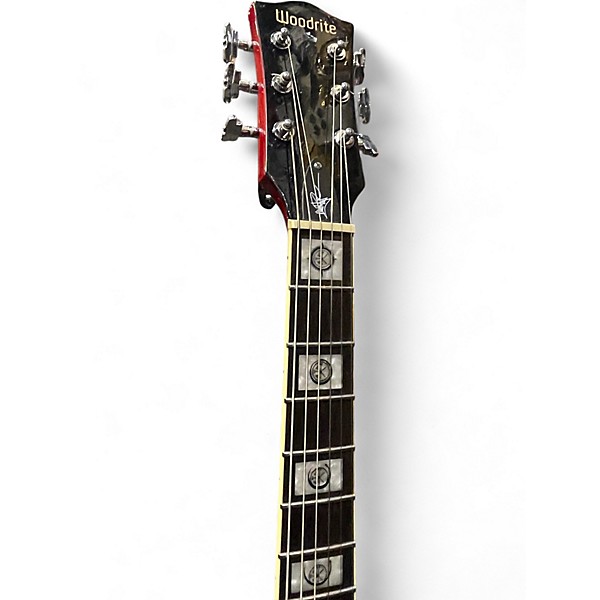 Used Woodrite WARLORD MATT PIKE Cherry Sunburst Solid Body Electric Guitar