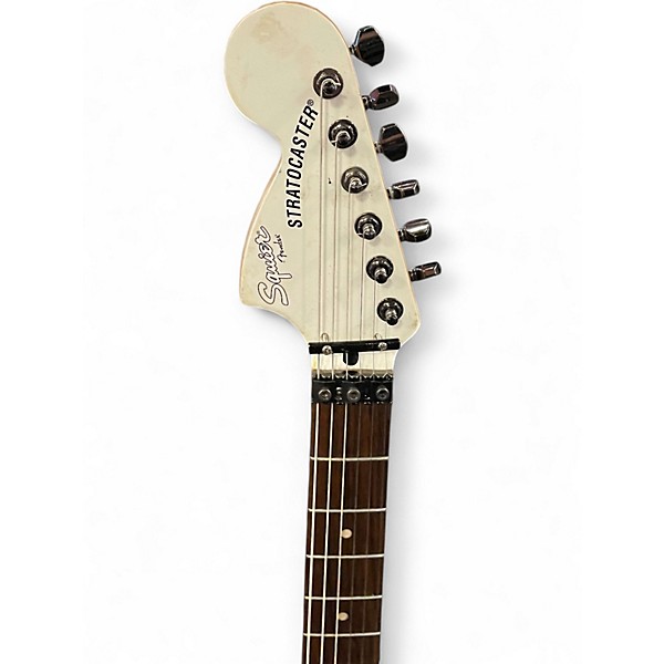 Used Squier Contemporary Stratocaster Alpine White Solid Body Electric Guitar