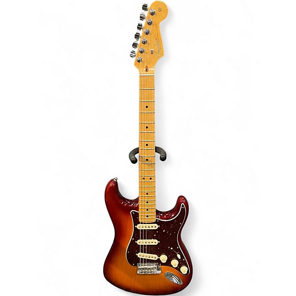 Used Fender Select Stratocaster Sienna Sunburst Solid Body Electric Guitar