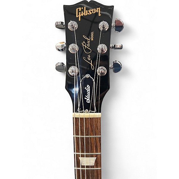 Used Gibson Les Paul Studio Black Solid Body Electric Guitar