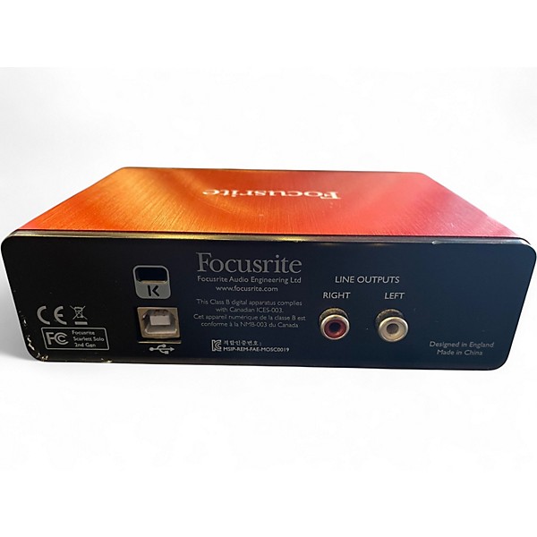 Used Focusrite Scarlett Solo Audio Interface