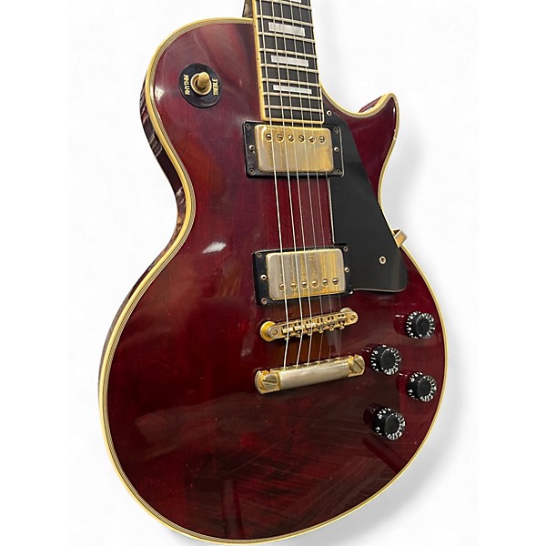 Vintage 1979 Gibson Les Paul Custom Wine Red Solid Body Electric Guitar
