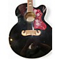 Used Epiphone j-200ec Black Acoustic Electric Guitar