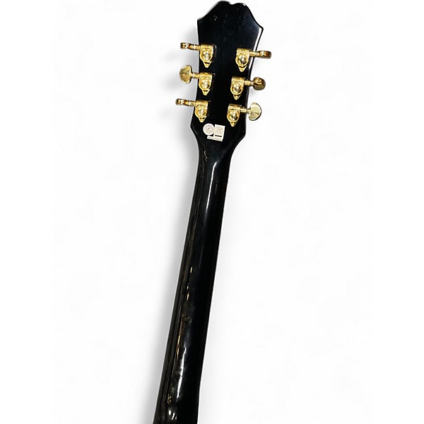 Used Epiphone j-200ec Black Acoustic Electric Guitar