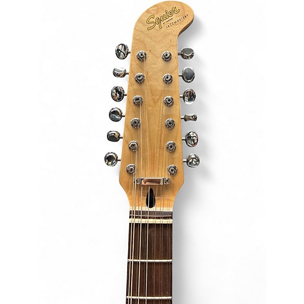 Used Squier Paranormal Jazzmaster XII Laurel Fingerboard Olympic White Solid Body Electric Guitar