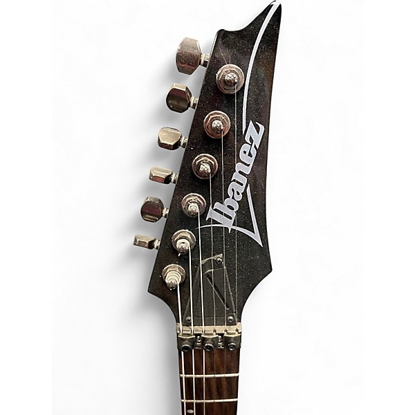 Used Ibanez S570AH SILVER WAVE BLACK Solid Body Electric Guitar