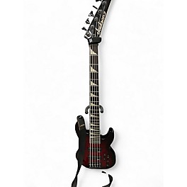 Used Jackson JS3V Concert 5 String Trans Red Electric Bass Guitar
