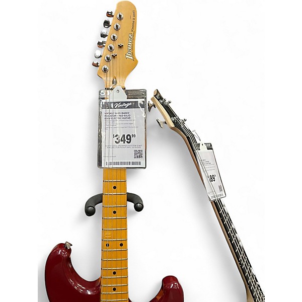 Vintage 1980s Ibanez Roadstar II Red Solid Body Electric Guitar