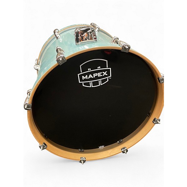 Used Mapex 5 Piece Venus Complete Blue Drum Kit
